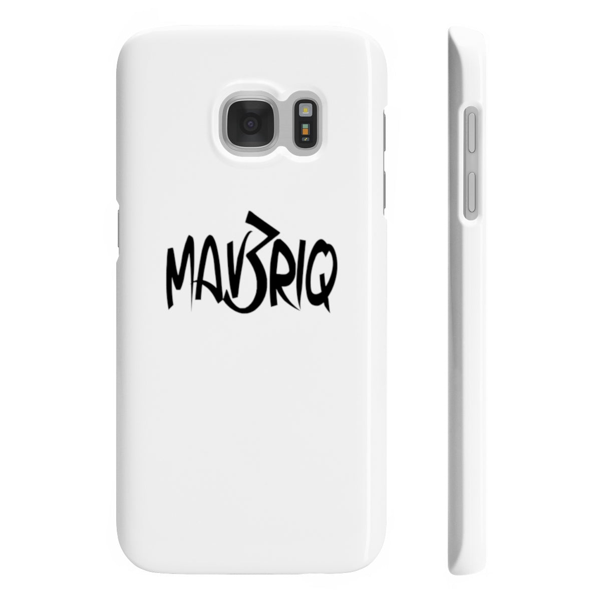 White MAV3RIQ Phone Case