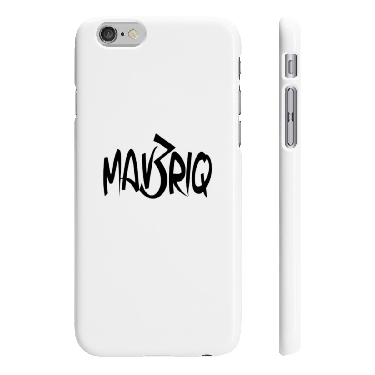 White MAV3RIQ Phone Case