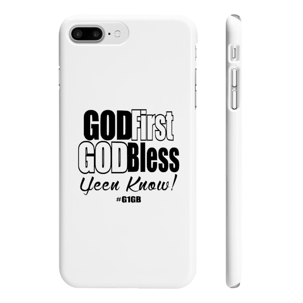 White God First God Bless Phone Case