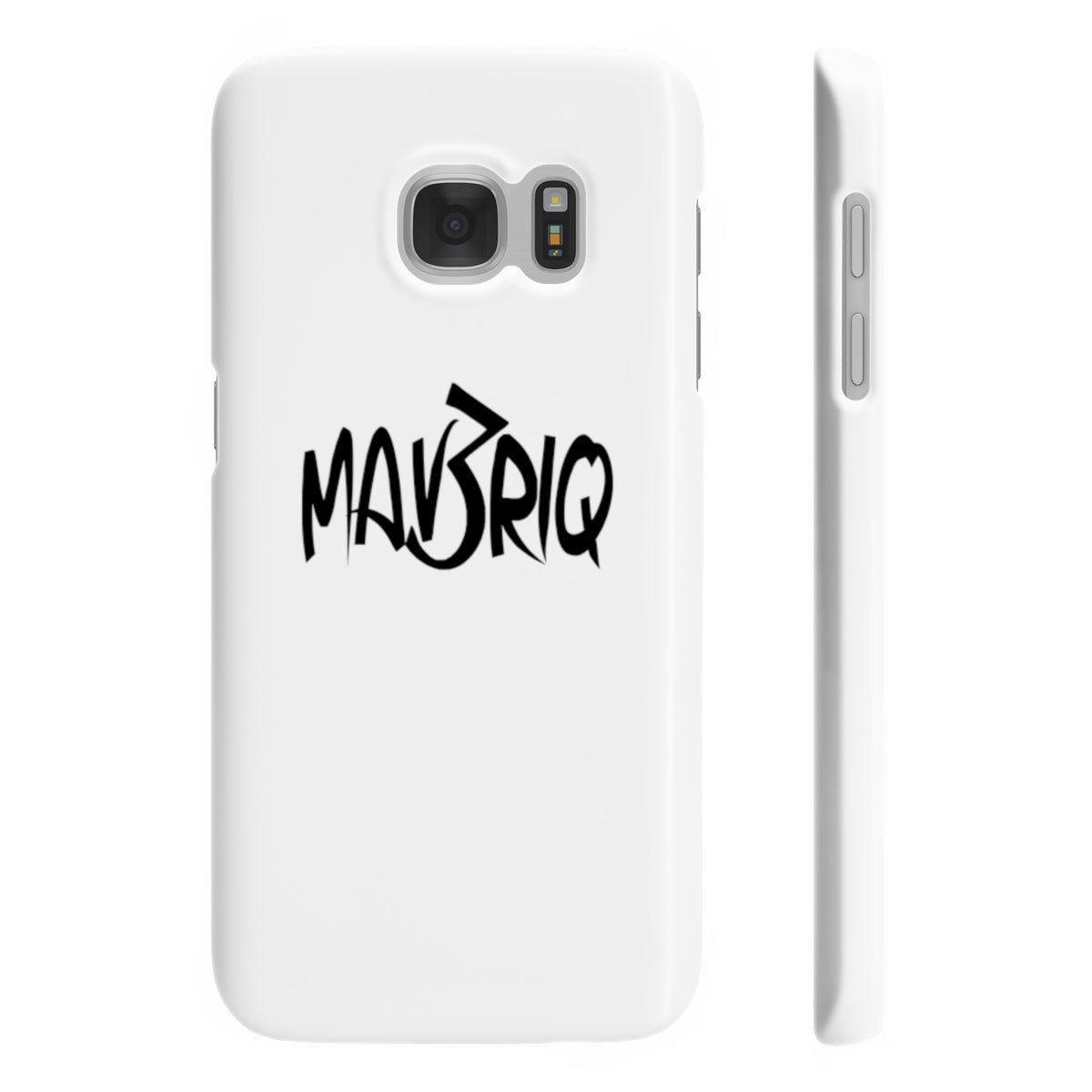 White MAV3RIQ Phone Case
