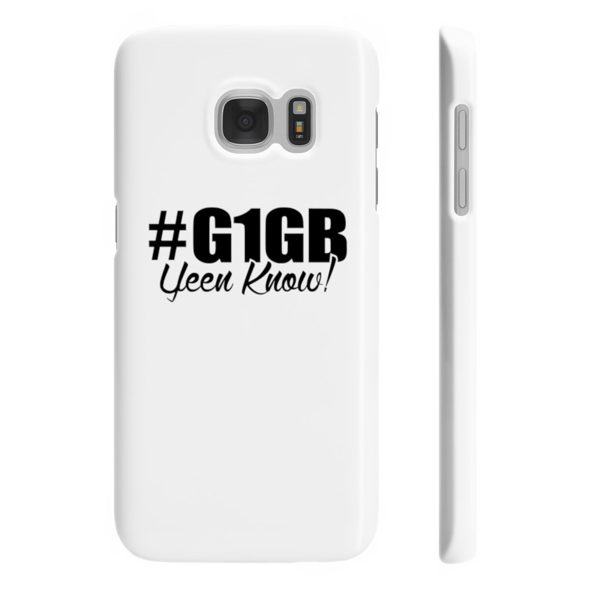 White #G1GB Phone Case