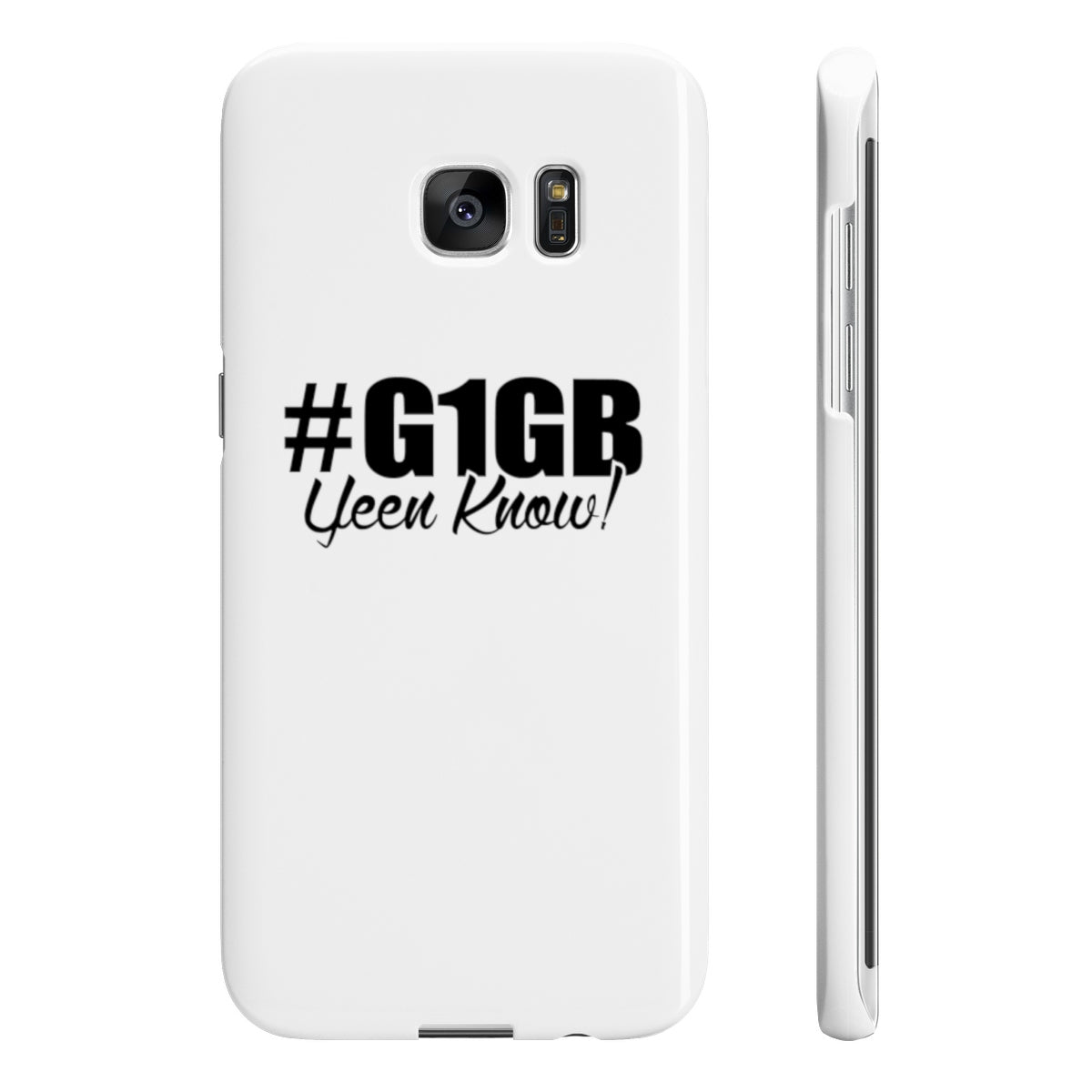 White #G1GB Phone Case