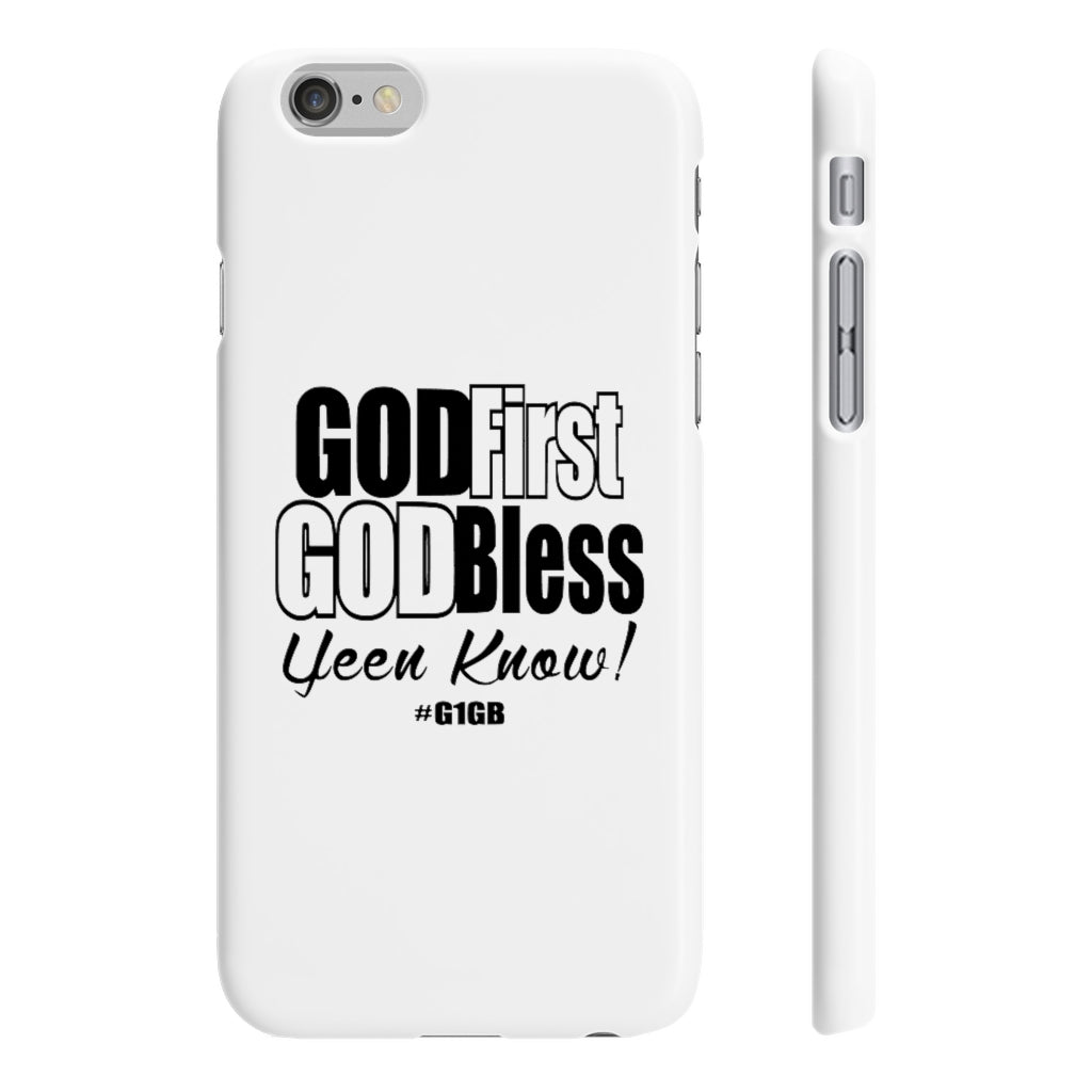 White God First God Bless Phone Case