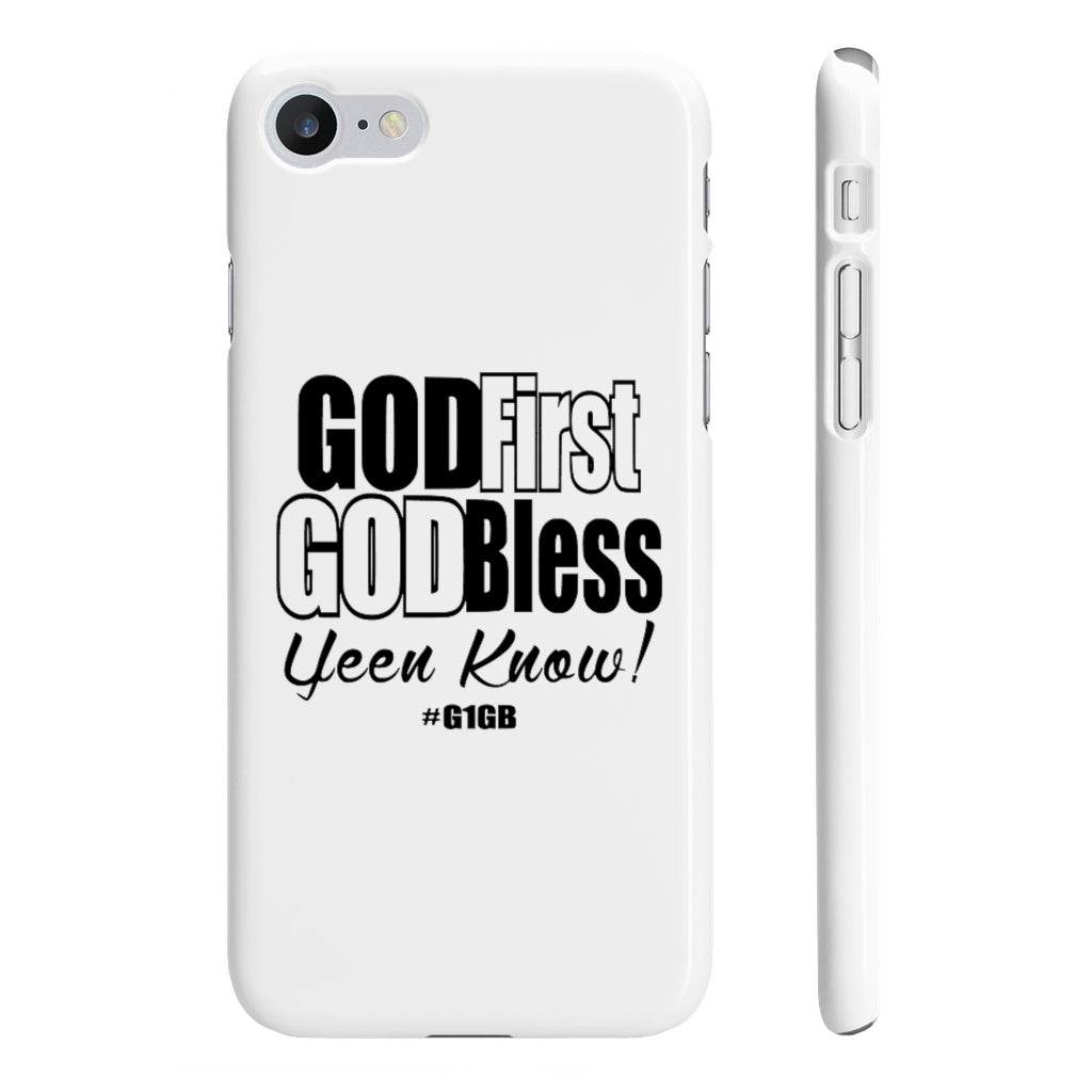 White God First God Bless Phone Case
