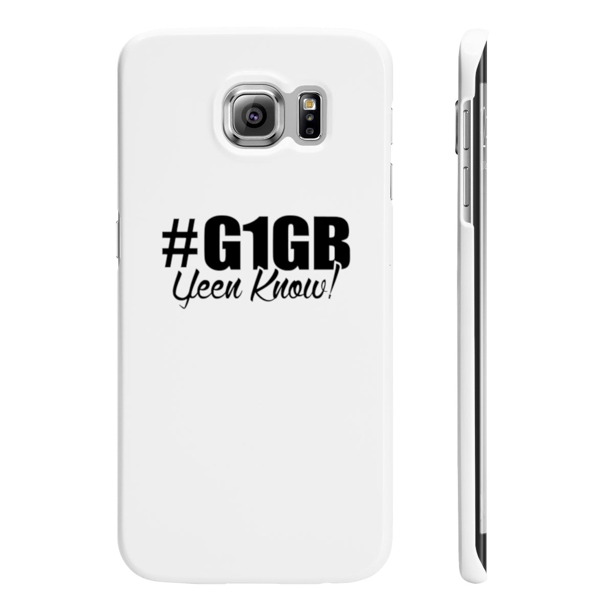 White #G1GB Phone Case